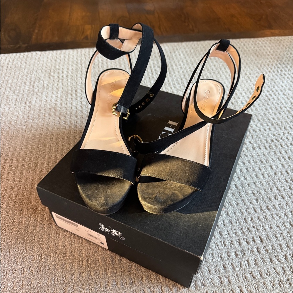 Coach Black Heels